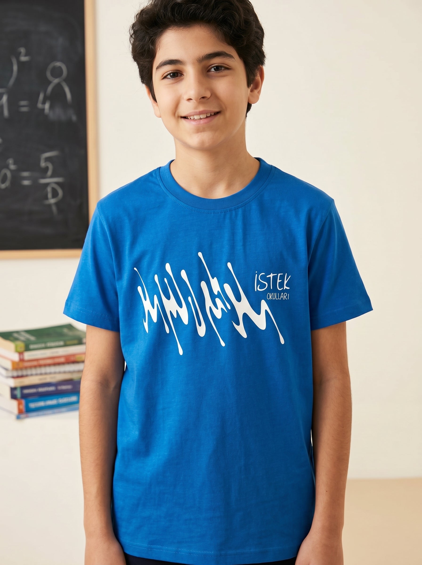 İstek Okulları Logo Baskılı Desenli T-Shirt