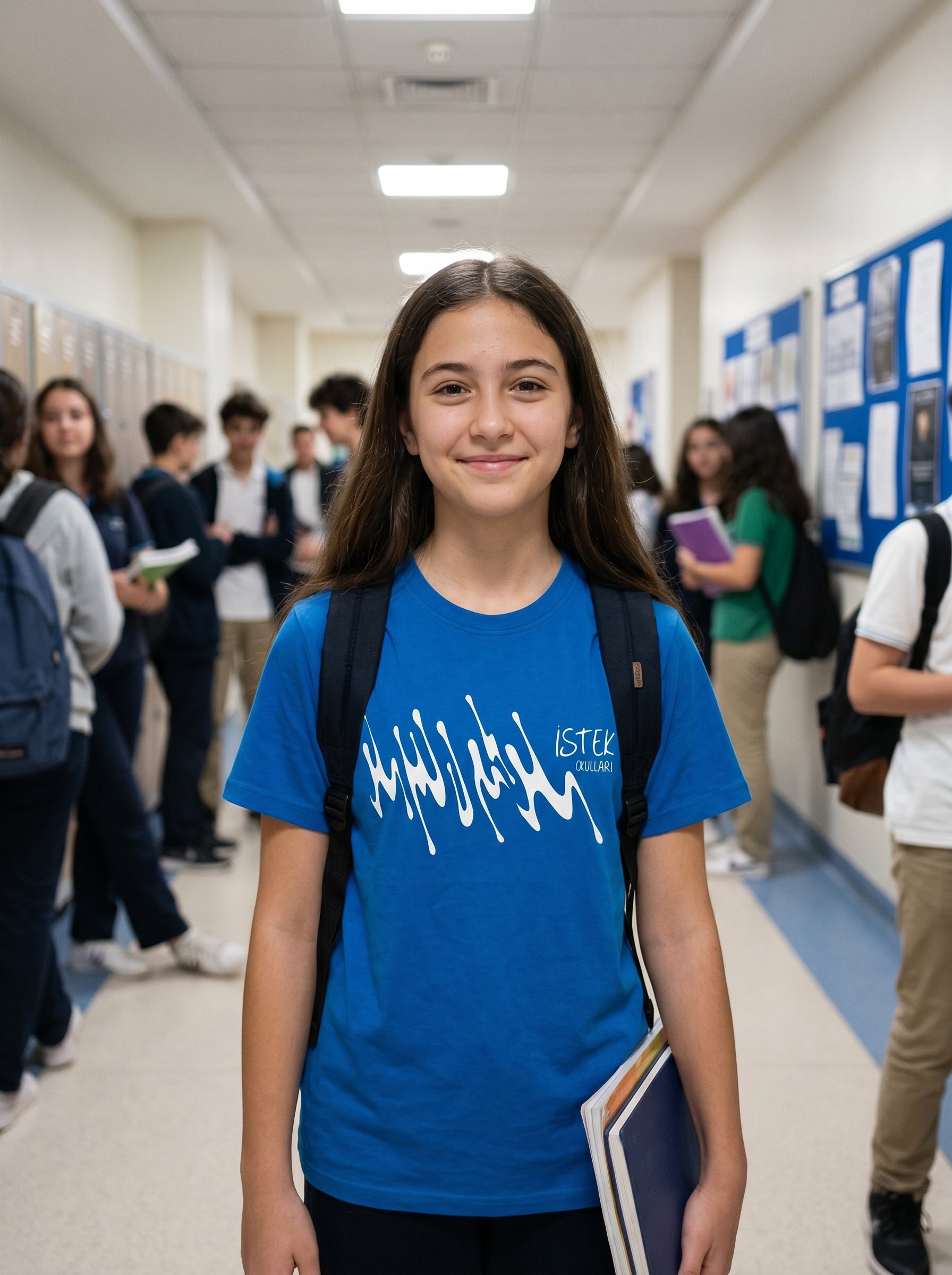 İstek Okulları Logo Baskılı Desenli T-Shirt